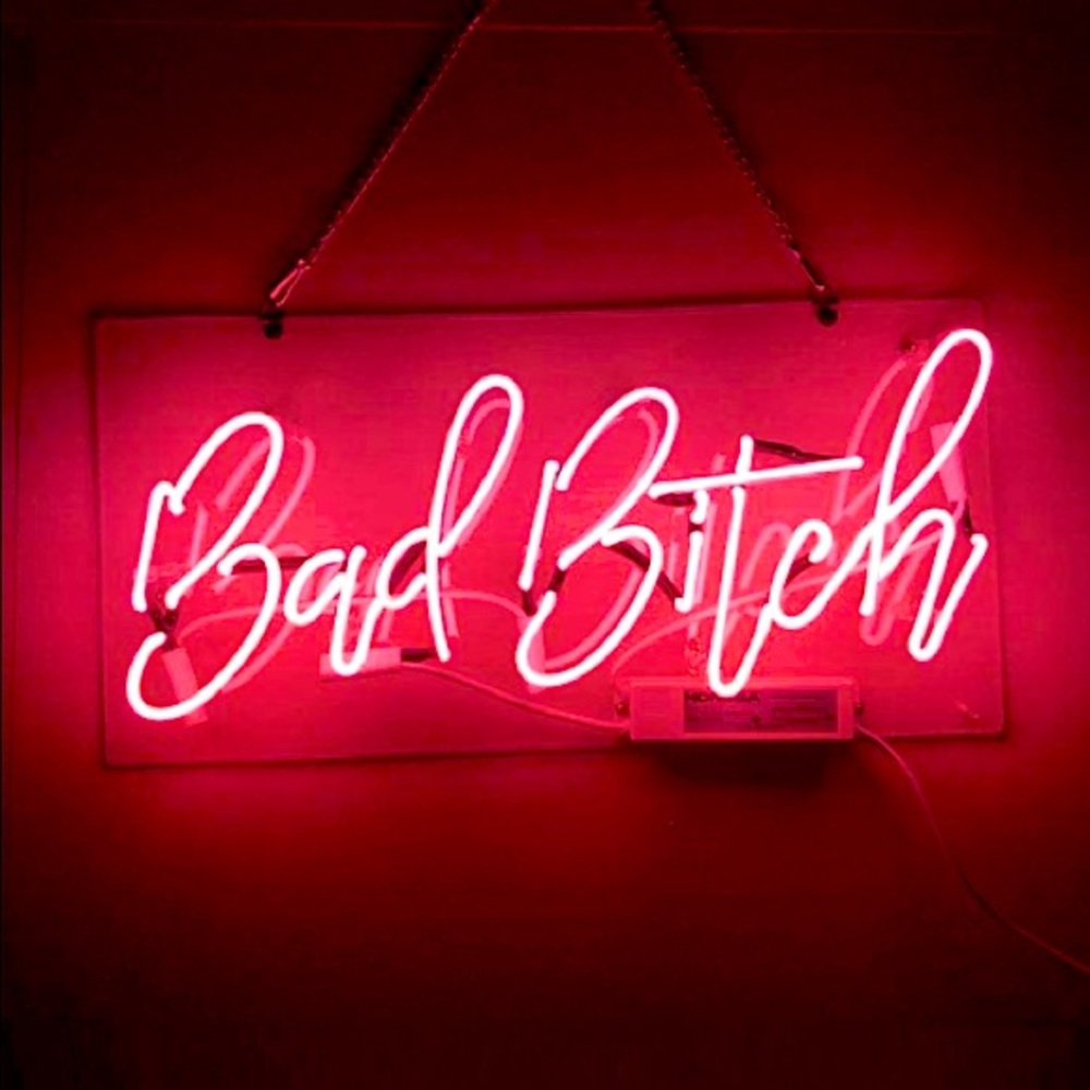 Trendy Bad B*tch REAL NEON Red Light Birthyday/Club/Bar/Room/Party Dorm Decor - Picture 1 of 7
